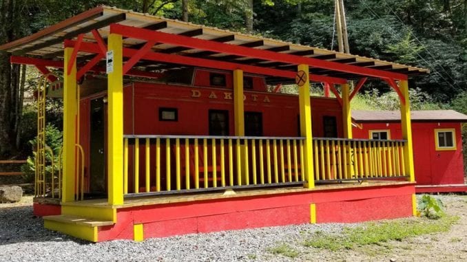 TheSmokies_CabooseCamper2 The Lil' Red Caboose in Bryson City, NC