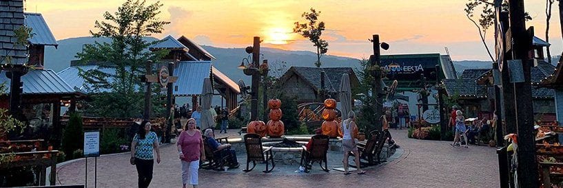 Visitors Visiting Anakeesta in the Fall