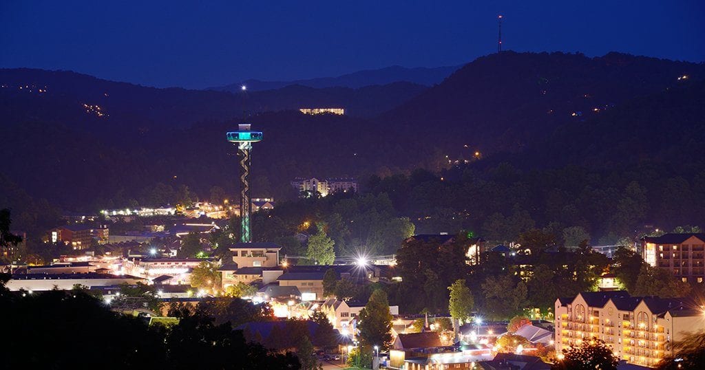 Fireworks will be launched from the Space Needle in Downtown Gatlinburg starting at 9pm on July 4.