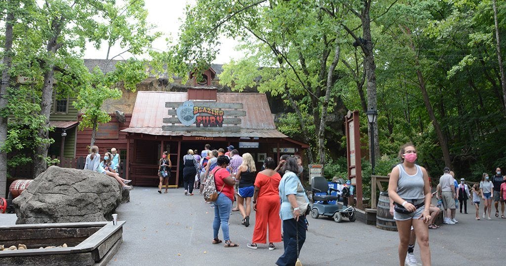 Is that Dolly in disguise in line for the Blazing Fury? The world may never know (photo by Daniel Munson/TheSmokies.com)