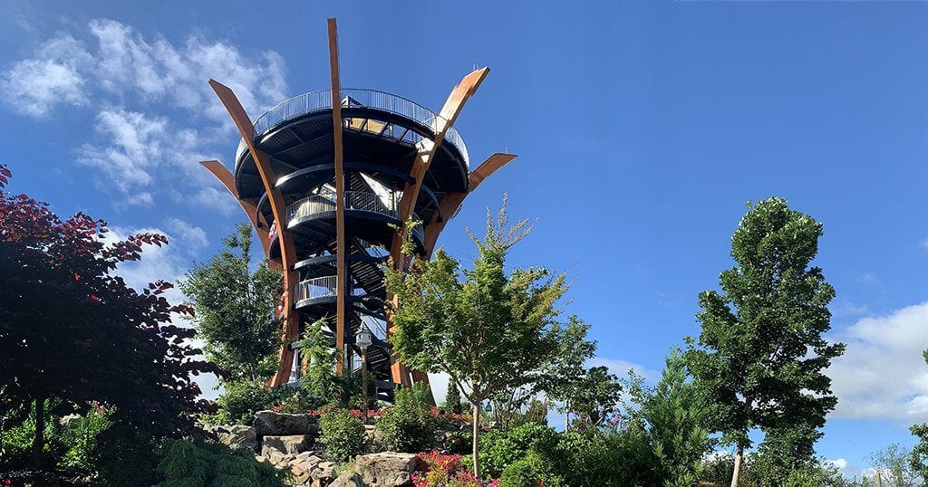 AnaVista Tower, at a whopping 1,947 feet above sea level, is now considered to be downtown Gatlinburg's highest point (photo by Morgan Overholt/TheSmokies.com)