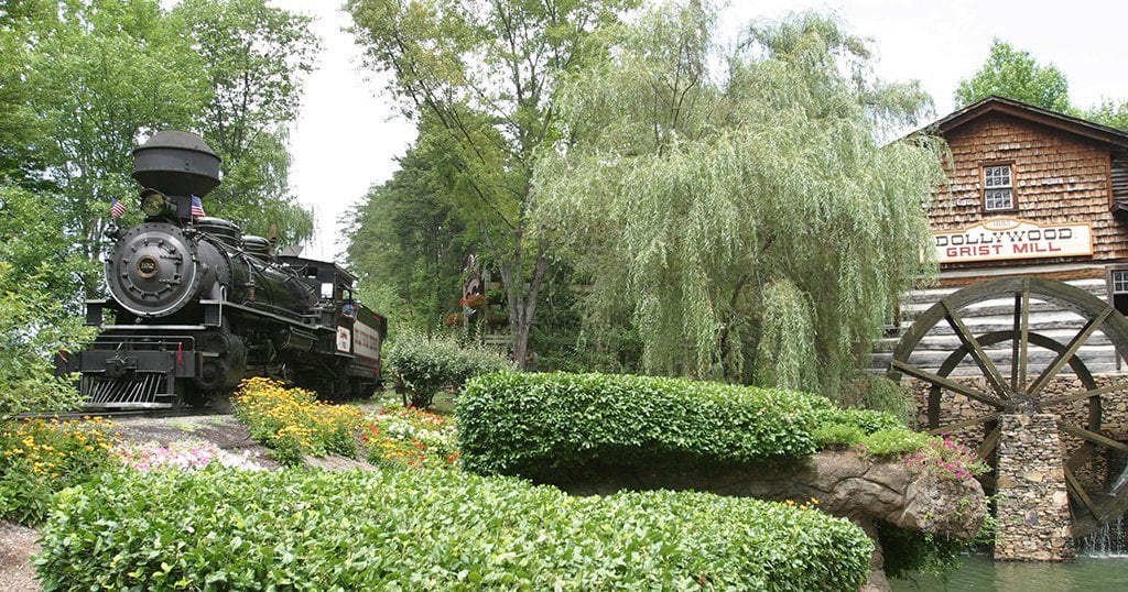 Klondike Katie makes her way down the tracks of the Dollywood Express (photo courtesy of Dollywood)