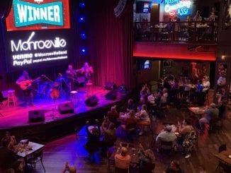Local favorite Monroeville from Gatlinburg won the inaugural Battle of the Bands event on Aug 19 (photo courtesy of Ole Red)