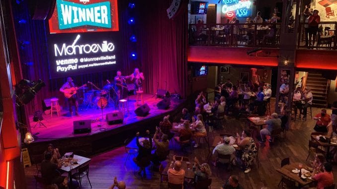 IMG_2514 Local favorite Monroeville from Gatlinburg won the inaugural Battle of the Bands event on Aug 19 (photo courtesy of Ole Red)