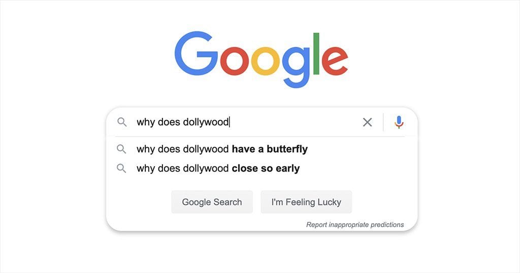 The following questions came from Google's Autocomplete feature (screenshot by Google)