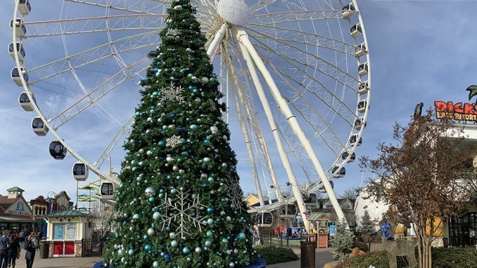 TheSmokies_The-Island-Winterfest-Tree The Island in Pigeon Forge is open year round including Christmas Day, New Year's Eve and New Year's Day (individual store hours may vary) (photo by Morgan Overholt/TheSmokies.com)